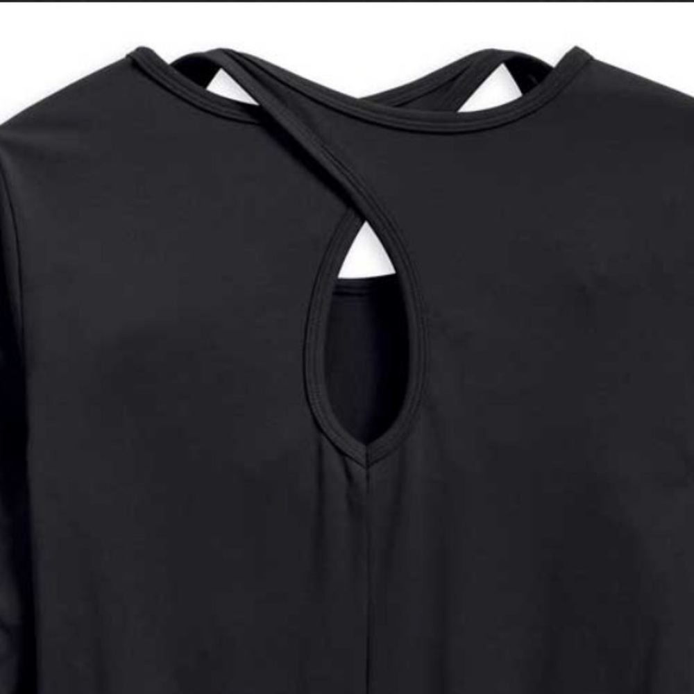 Harley-Davidson | Women's Black Key Hole Back Long Sleeve Top Size Large - Picture 11 of 11